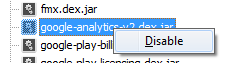 ProjectManagerAndroidLibrariesDisable.png